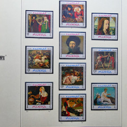Collection timbres du monde thématique Tableaux neufs en un album.