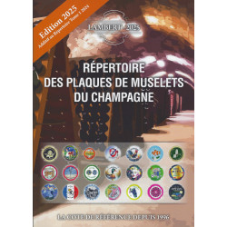 Additif 2025 Lambert répertoire des plaques de muselets du champagne.
