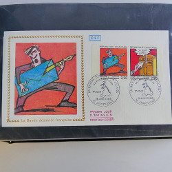 Vrac massif de timbres du monde neufs et oblitérés en un carton.
