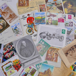 Vrac massif de timbres du monde neufs et oblitérés en un carton.