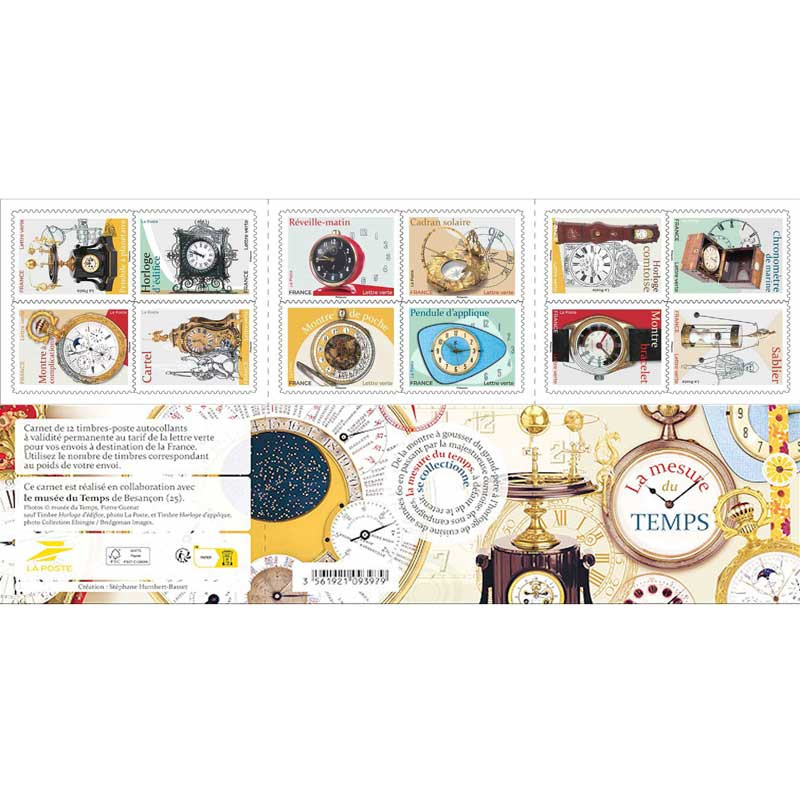 Timbres autoadhésifs de France N°2632-2643, Mesure du temps.
