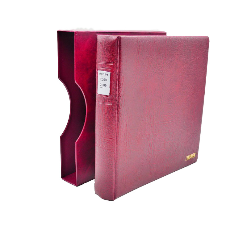 Album Lindner avec feuilles préimprimées France 2008-2009.