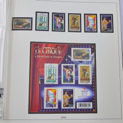 Album Lindner avec feuilles préimprimées France 2008-2009.