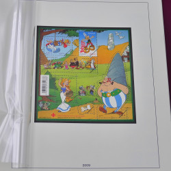 Album Lindner avec feuilles préimprimées France 2008-2009.