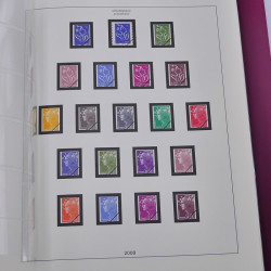 Album Lindner avec feuilles préimprimées France 2008-2009.