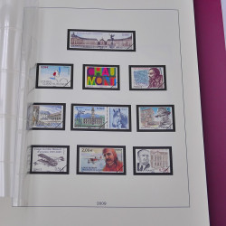 Album Lindner avec feuilles préimprimées France 2008-2009.