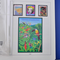 Album Lindner avec feuilles préimprimées France 2003-2004.