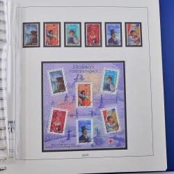 Album Lindner avec feuilles préimprimées France 2003-2004.