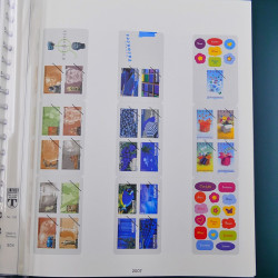 Album Lindner avec feuilles préimprimées France 2005-2007.