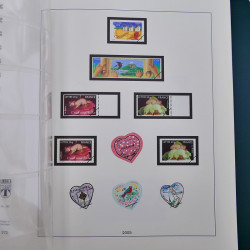 Album Lindner avec feuilles préimprimées France 2005-2007.