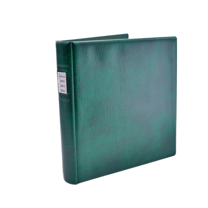 Reliure Lindner avec feuilles préimprimées France 2000-2002.