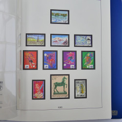 Album Lindner avec feuilles préimprimées France 1996-1999.