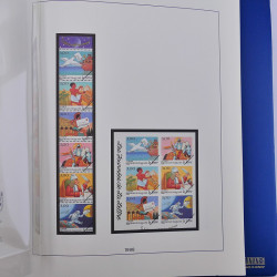 Album Lindner avec feuilles préimprimées France 1996-1999.