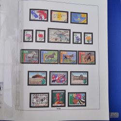 Album Lindner avec feuilles préimprimées France 1996-1999.