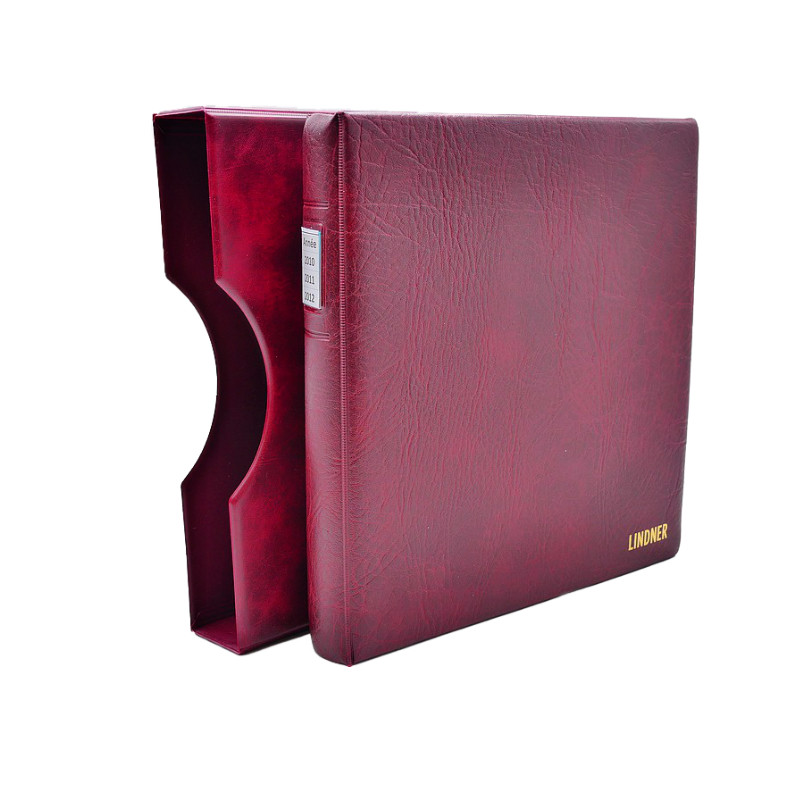 Album Lindner avec feuilles préimprimées France 2010-2012.