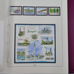 Album Lindner avec feuilles préimprimées France 2010-2012.