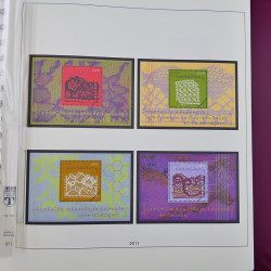 Album Lindner avec feuilles préimprimées France 2010-2012.