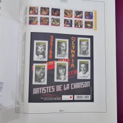 Album Lindner avec feuilles préimprimées France 2010-2012.