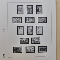 Reliure SAFE Skaï avec feuilles préimprimées France 1980-1988.