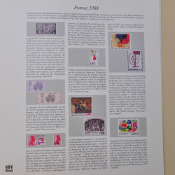 Reliure SAFE Skaï avec feuilles préimprimées France 1980-1988.