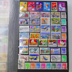 Lot de timbres de France oblitérés 1994-2011 en un album.