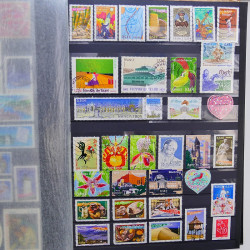 Lot de timbres de France oblitérés 1994-2011 en un album.