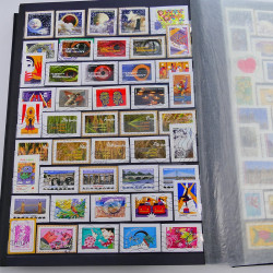 Lot de timbres de France oblitérés 1994-2011 en un album.