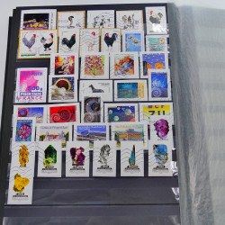 Lot de timbres de France oblitérés 1994-2011 en un album.