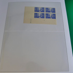 Lot de timbres de France en bloc coin daté 1925-1955 neufs** en un album.