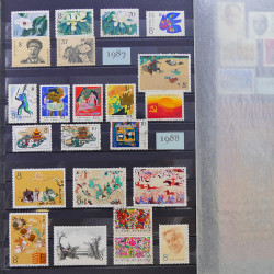 Lot de timbres de Chine 1913-2001 neufs et oblitérés en un album.