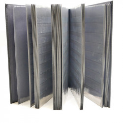 Classeur Lindner Diamant 60 pages noires pour timbres.