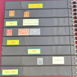 Lot de timbres de France 1867-1944 neufs et oblitérés en un album.