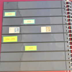 Lot de timbres de France 1867-1944 neufs et oblitérés en un album.