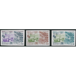 Conseil de l'Europe timbres de service N°65-67 série non dentelé neuf**.
