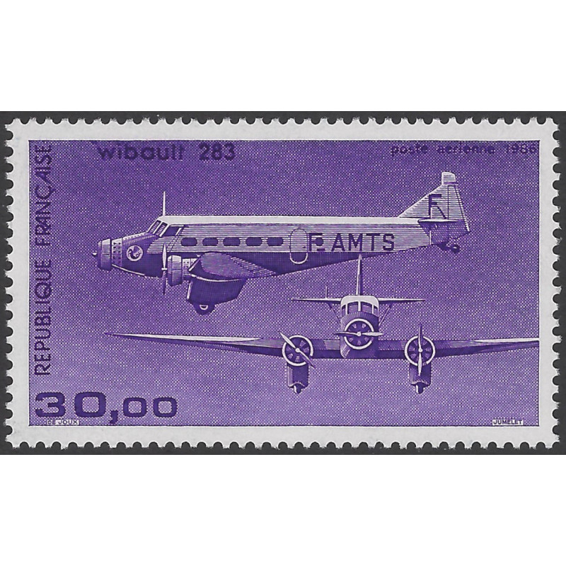 Timbre poste aérienne Wibault 283 N°59Ba lilas rose neuf**.