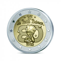 2 euros commémorative France 2026 - Le Petit Prince polissage inversé en coffret BE.
