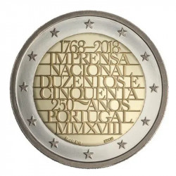 2 euros commémorative Portugal 2018 - Imprimerie nationale.