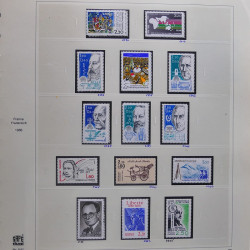 Collection timbres de France 1986-1989 neufs** et oblitérés complet en album Safe.