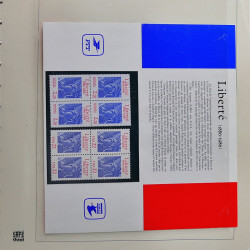 Collection timbres de France 1986-1989 neufs** et oblitérés complet en album Safe.