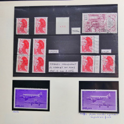 Collection timbres de France 1986-1989 neufs** et oblitérés complet en album Safe.