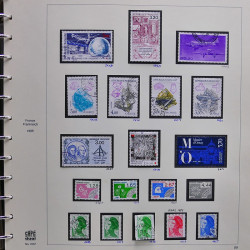 Collection timbres de France 1986-1989 neufs** et oblitérés complet en album Safe.