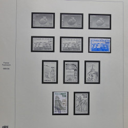 Collection timbres de France 1986-1989 neufs** et oblitérés complet en album Safe.