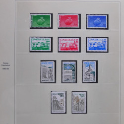 Collection timbres de France 1986-1989 neufs** et oblitérés complet en album Safe.
