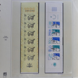Collection timbres de France 1986-1989 neufs** et oblitérés complet en album Safe.