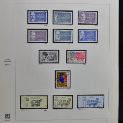 Collection timbres de France 1986-1989 neufs** et oblitérés complet en album Safe.