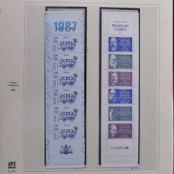 Collection timbres de France 1986-1989 neufs** et oblitérés complet en album Safe.