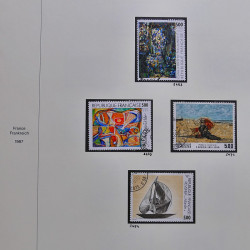 Collection timbres de France 1986-1989 neufs** et oblitérés complet en album Safe.
