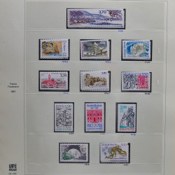 Collection timbres de France 1986-1989 neufs** et oblitérés complet en album Safe.