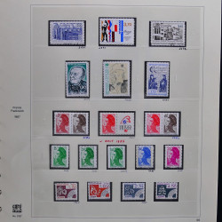 Collection timbres de France 1986-1989 neufs** et oblitérés complet en album Safe.