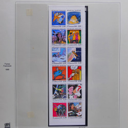 Collection timbres de France 1986-1989 neufs** et oblitérés complet en album Safe.